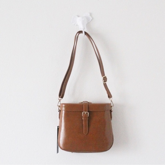 NWT IMPERFECT Pink Haley Vegan Leather Crossbody Bag - Picture 1 of 7